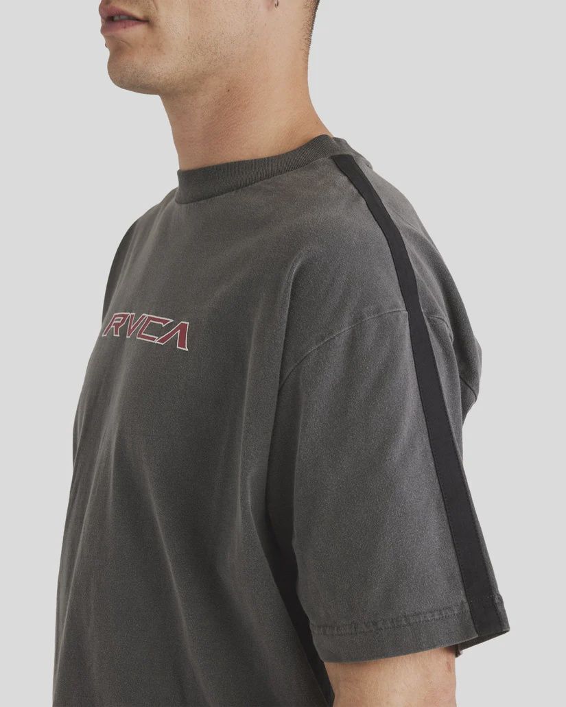 RVCA MENS REV SS TEE - WASHED BLACK