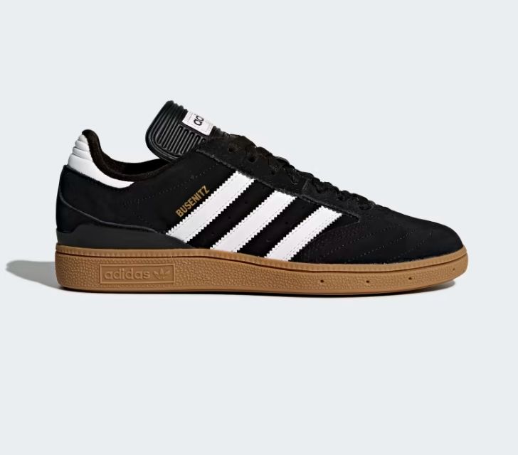 ADIDAS MENS BUSENITZ SHOE - BLACK/WHITE/GUM