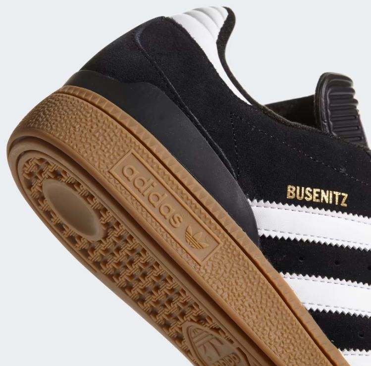 ADIDAS MENS BUSENITZ SHOE - BLACK/WHITE/GUM
