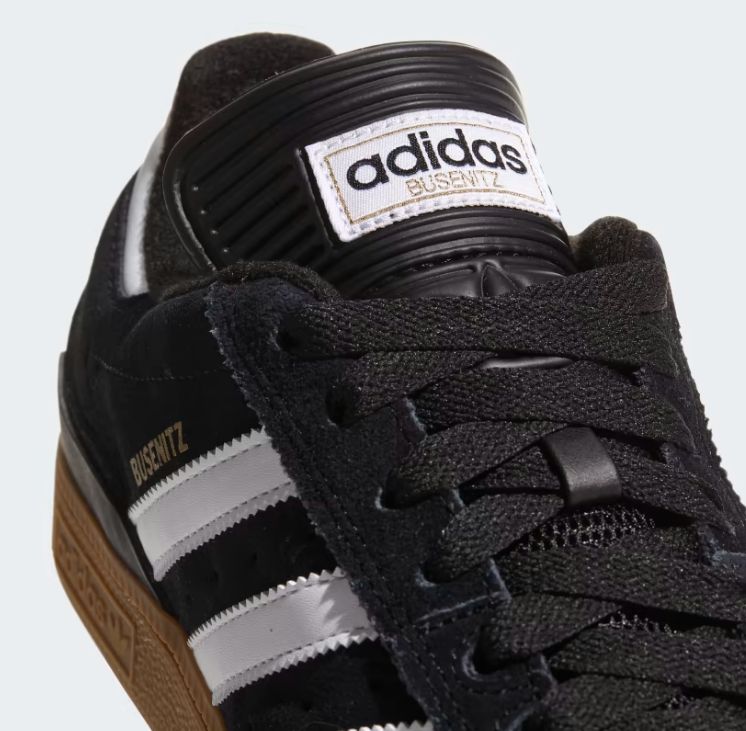 ADIDAS MENS BUSENITZ SHOE - BLACK/WHITE/GUM
