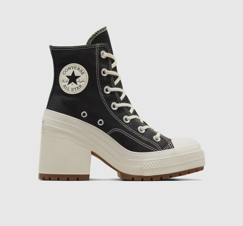 CONVERSE LADIES CT 70 DE LUXE HEEL HI - BLACK/WHITE/EGRET