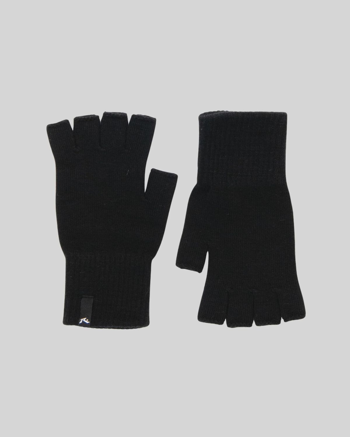 RUSTY RUDE FINGERLESS GLOVES- BLACK