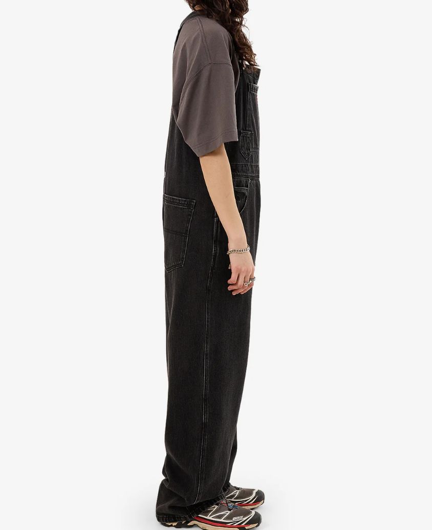 WORSHIP LADIES NUCLEAR DENIM OVERALL- USED BLACK