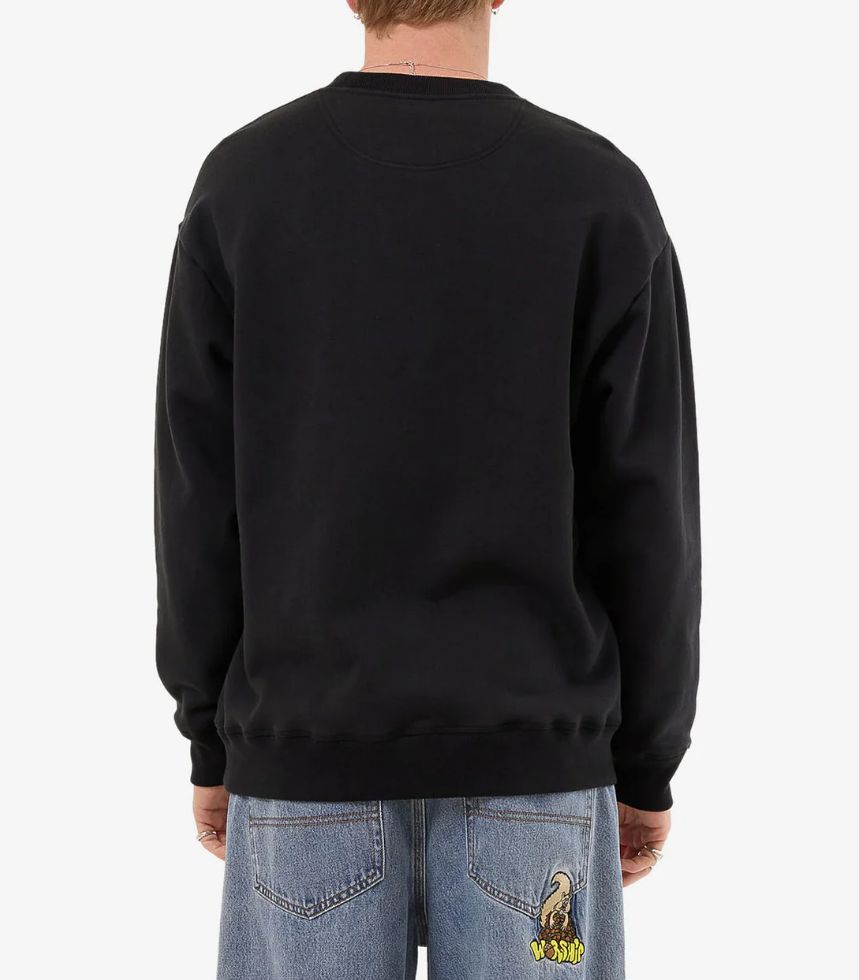 WORSHIP MENS DIABLO FLEECE CREW - BLACK