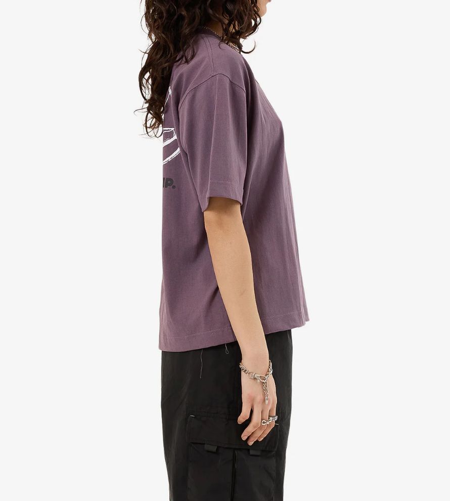 WORSHIP LADIES CHERUB SS TEE - PURPLE REIGN