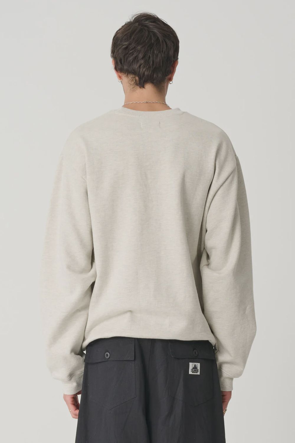 XLARGE MENS RAT CREW - SNOW MARLE