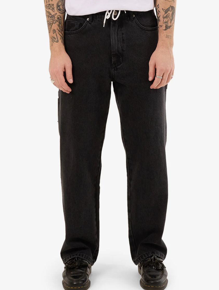 WORSHIP MENS NUCLEAR CARPENTER JEAN - USED BLACK