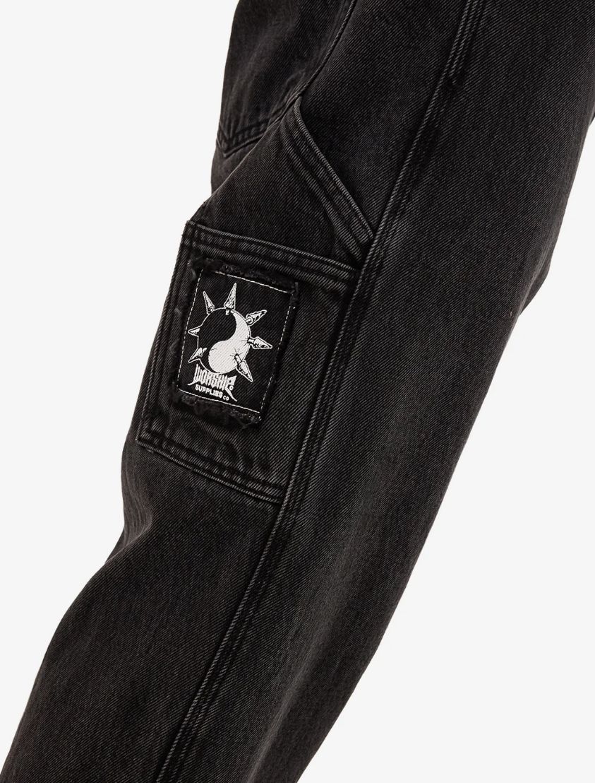 WORSHIP MENS NUCLEAR CARPENTER JEAN - USED BLACK