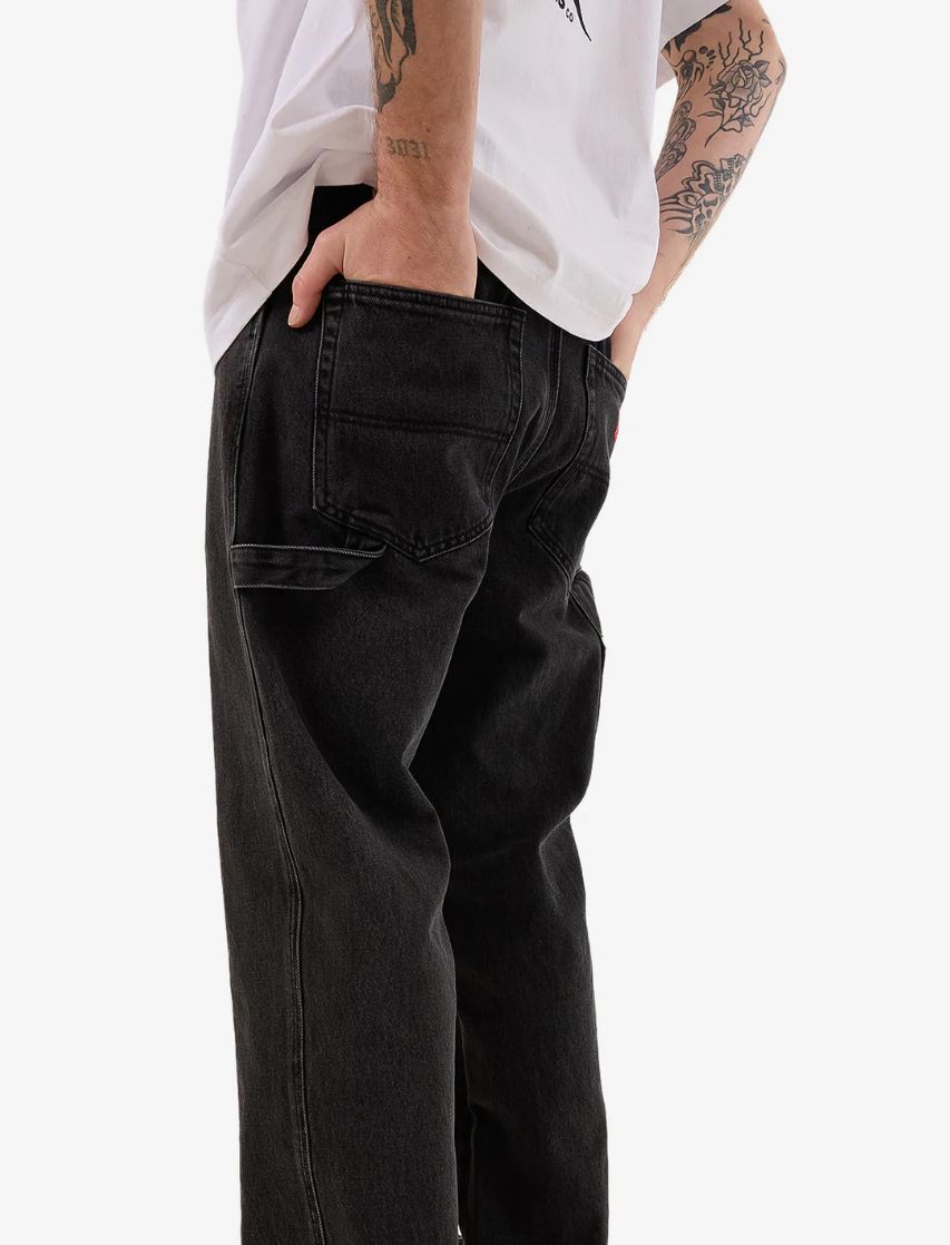 WORSHIP MENS NUCLEAR CARPENTER JEAN - USED BLACK