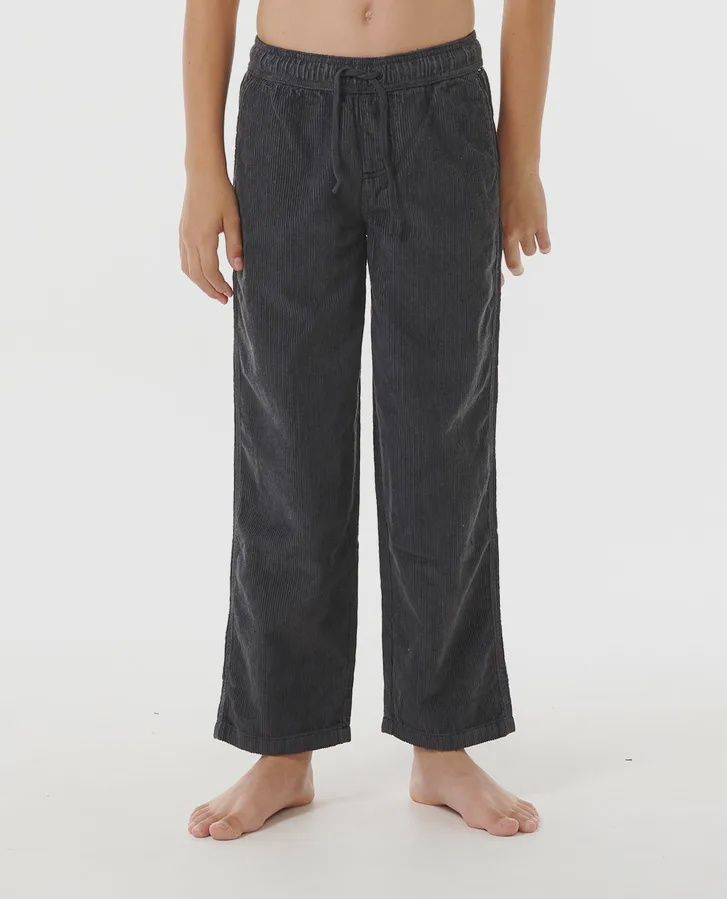 RIPCURL TEEN BOYS SURF CORD PANT - WASHED BLACK