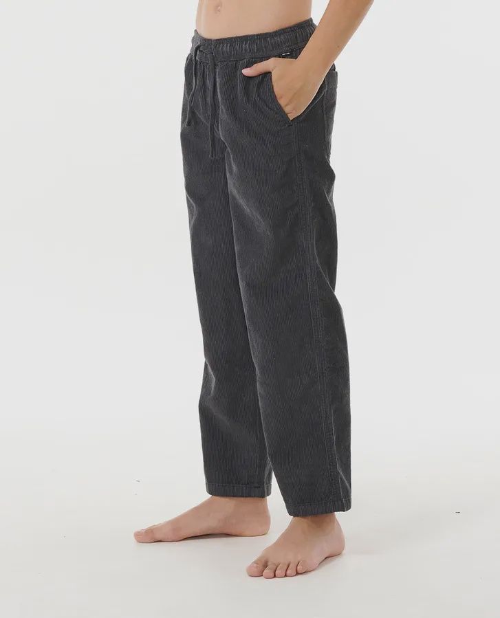 RIPCURL TEEN BOYS SURF CORD PANT - WASHED BLACK