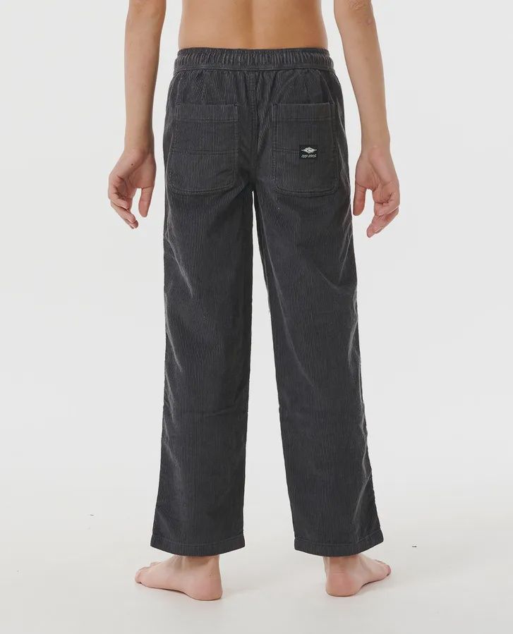 RIPCURL TEEN BOYS SURF CORD PANT - WASHED BLACK