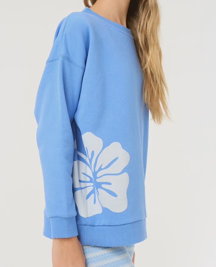 RIP CURL TEEN GIRLS BLISS CREW - BLUE