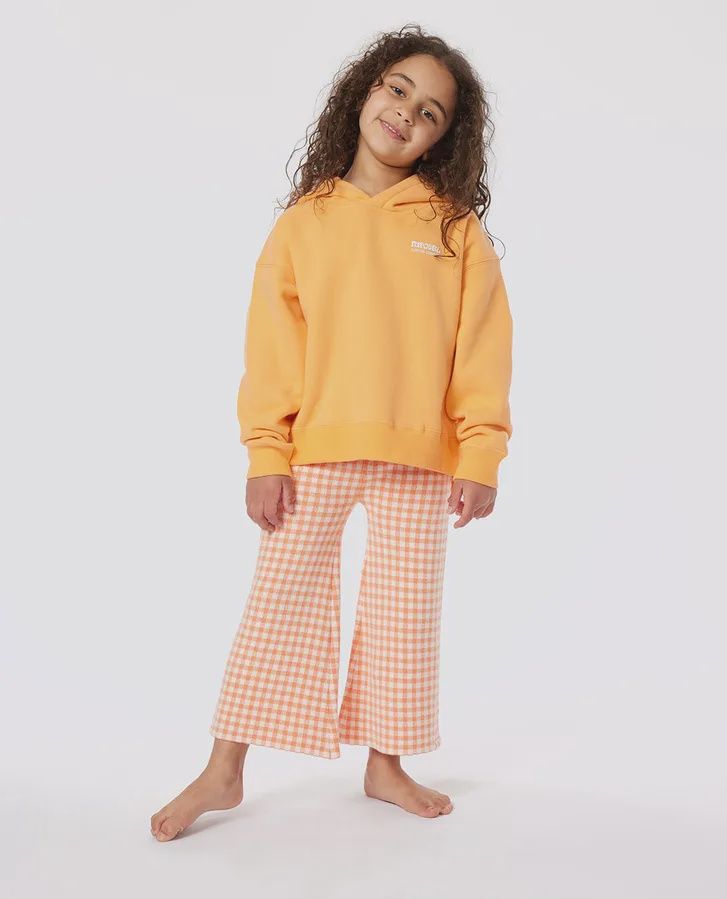 RIP CURL TODDLER GIRL SURF PUFF HERITAGE HOOD - ORANGE