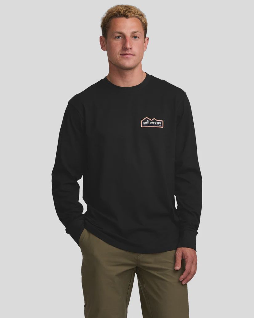 BILLABONG MENS RANGE ADIV L/S TEE - BLACK