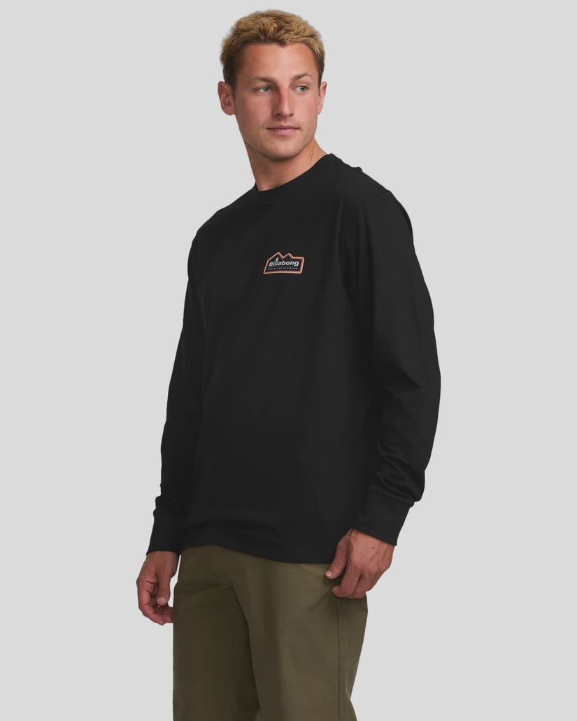 BILLABONG MENS RANGE ADIV L/S TEE - BLACK