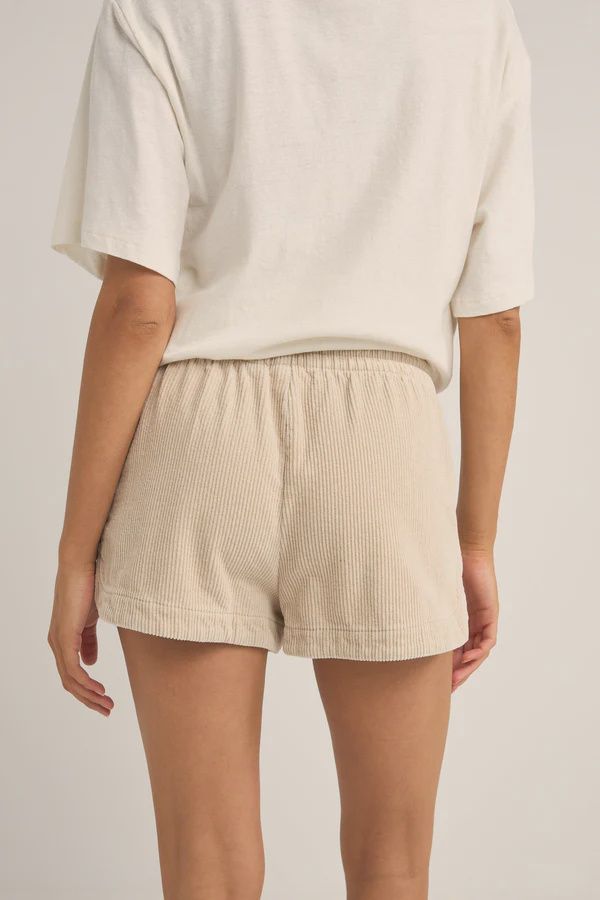 RHYTHM LADIES MAZZY CORDUROY SHORT - SAND
