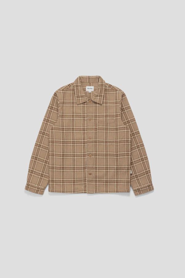 RHYTHM MENS CHUCK LS SHIRT - TOBACCO