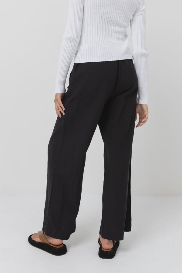 RHYTHM WOMENS CLASSIC DRAWSTRING PANT - BLACK
