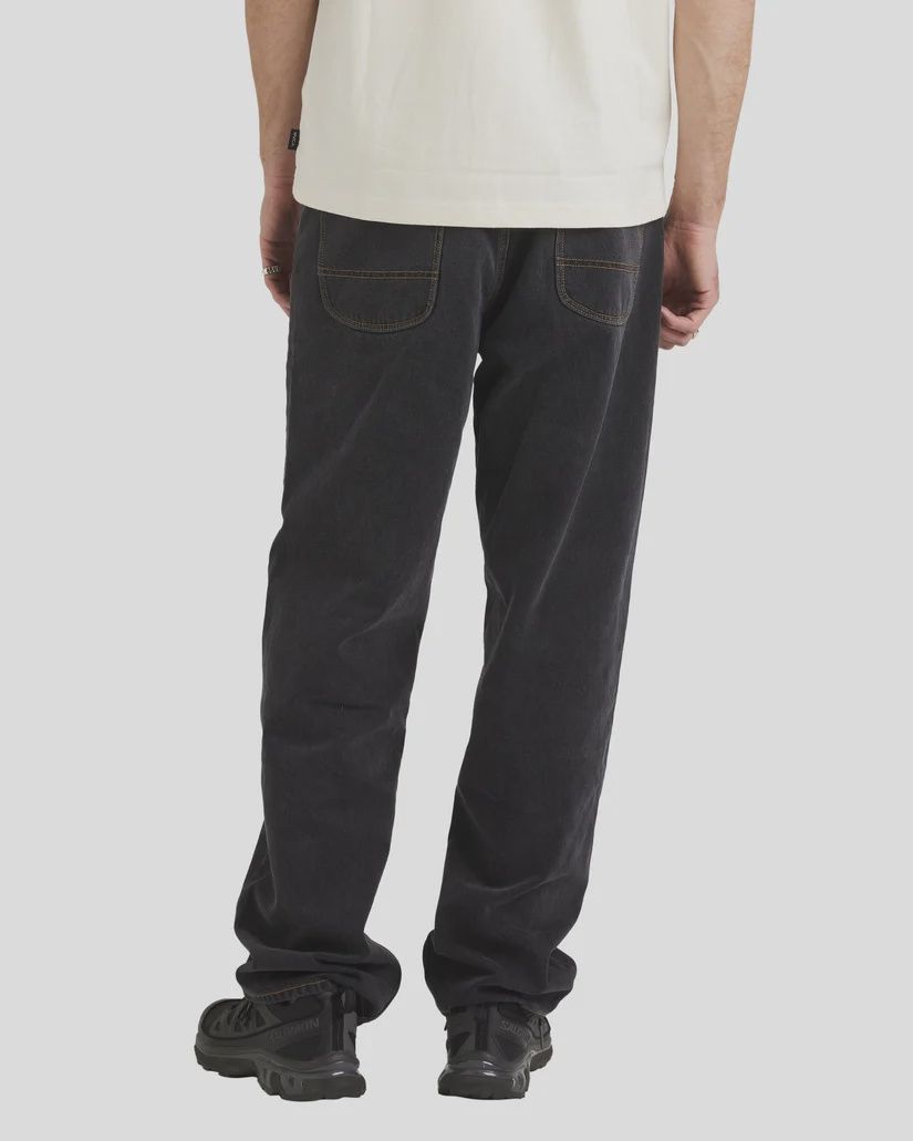RVCA MENS SKATE DENIM PANT - BLACK RINSE