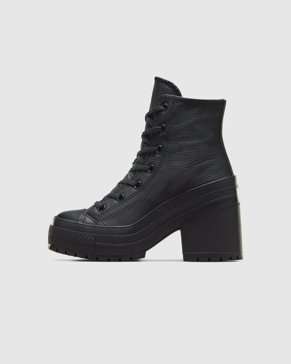 CONVERSE LADIES CT 70 DE LUXE HEEL HI - BLACK/BLACK/BLACK