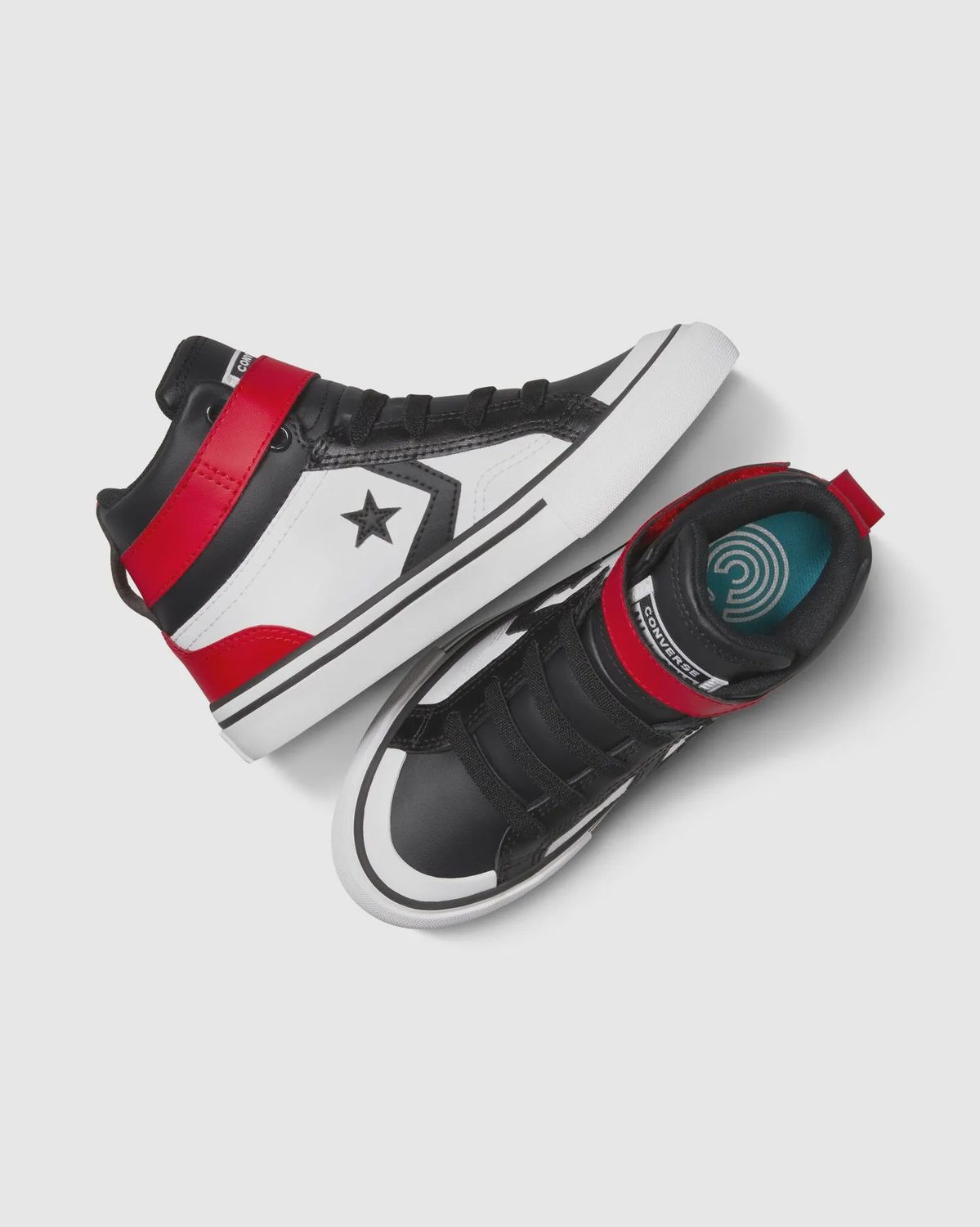 CONVERSE JUNIOR PRO BLAZE STRAP HIGH TOP- RED/WHITE/BLACK