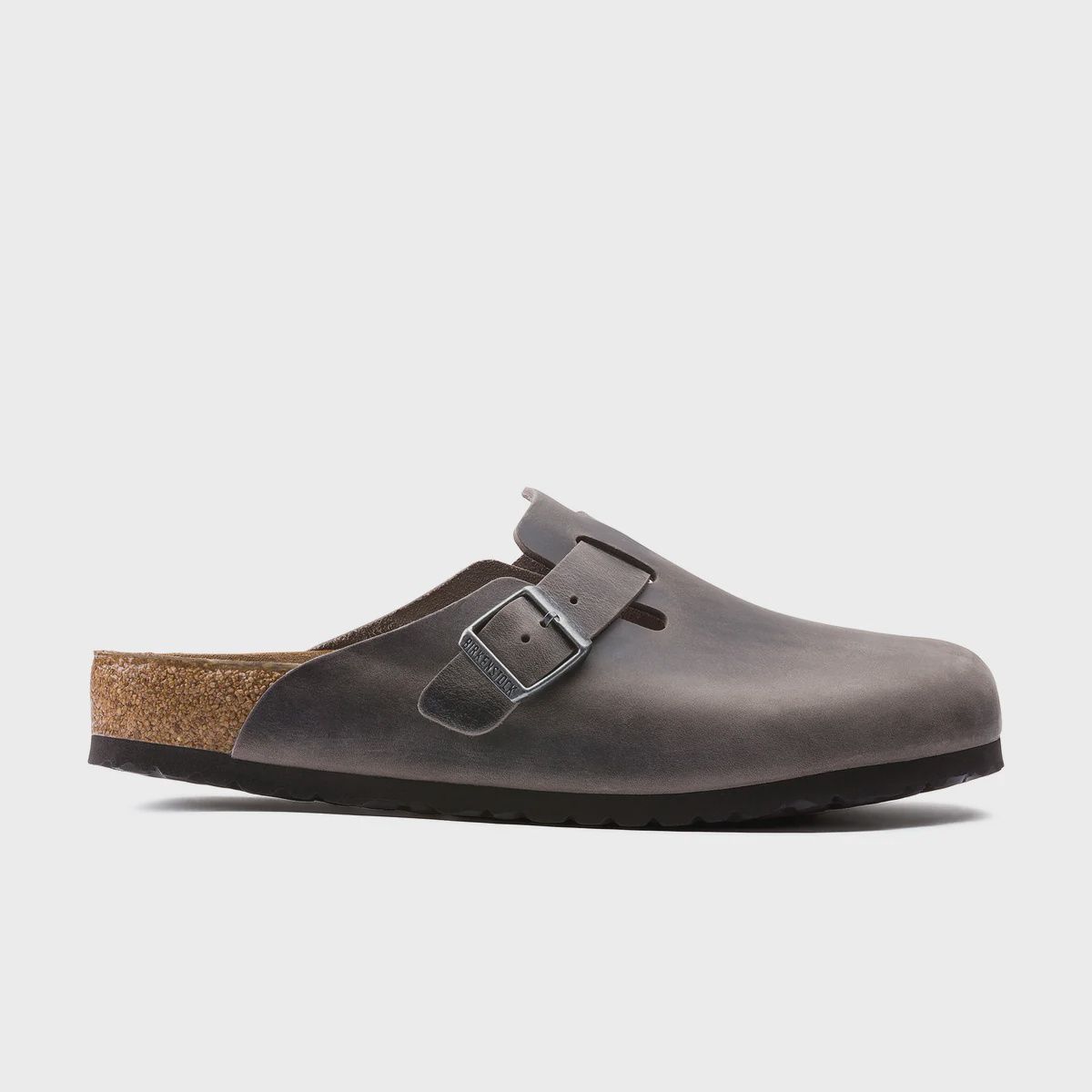 BIRKENSTOCK BOSTON SFB REGULAR- IRON OILED LEATHER