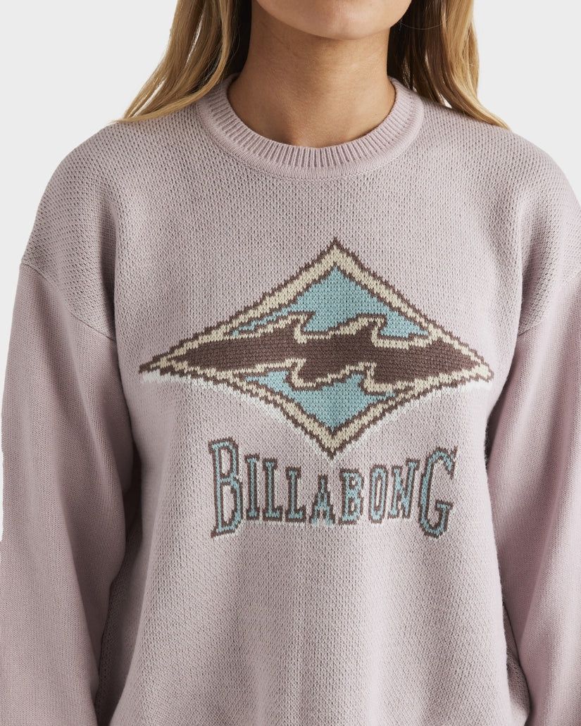 BILLABONG WOMENS THE ORIGINAL VIBES SWEATER - HAZE