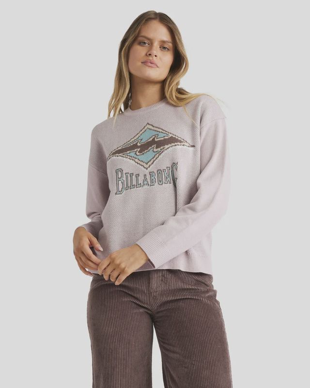 BILLABONG WOMENS THE ORIGINAL VIBES SWEATER - HAZE