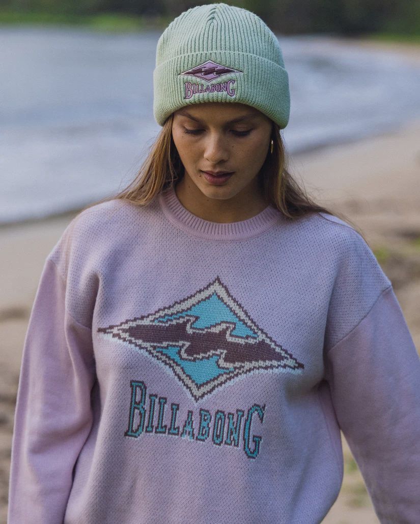 BILLABONG WOMENS THE ORIGINAL VIBES SWEATER - HAZE