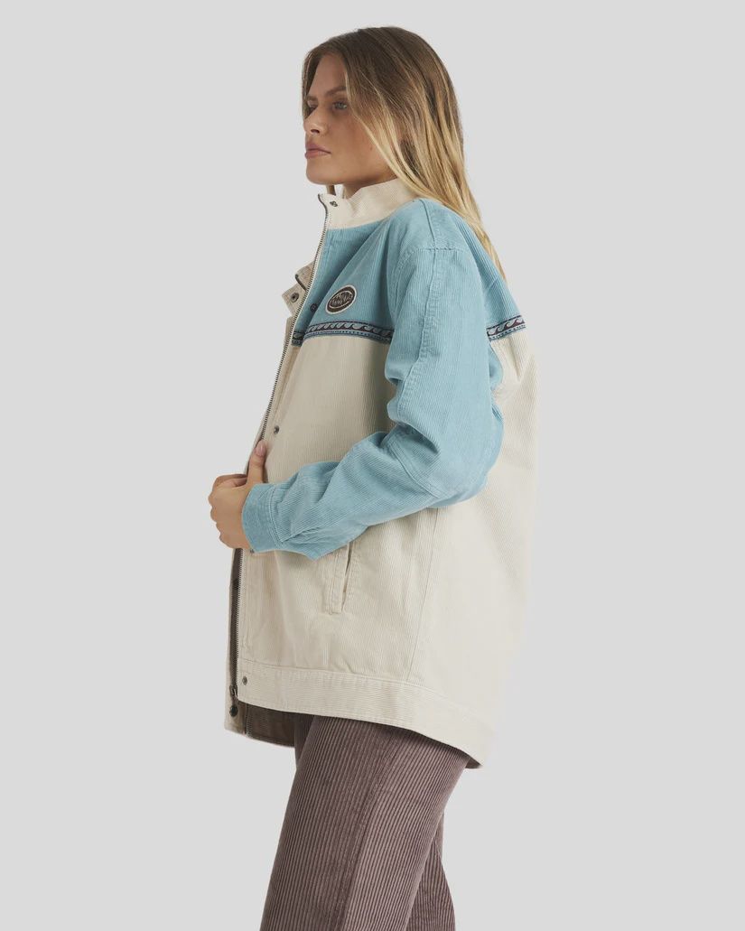 BILLABONG WOMENS SET THE WAVE JACKET - MISTY BLUE