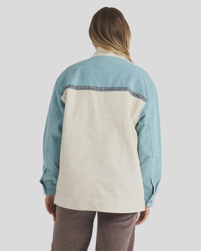 BILLABONG WOMENS SET THE WAVE JACKET - MISTY BLUE