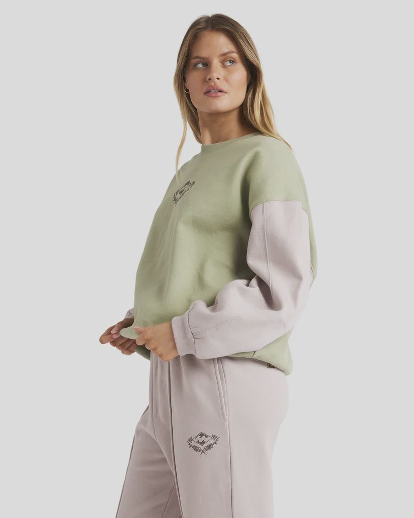 BILLABONG WOMENS THE ORIGINAL VIBES KENDALL CREW - MULTI
