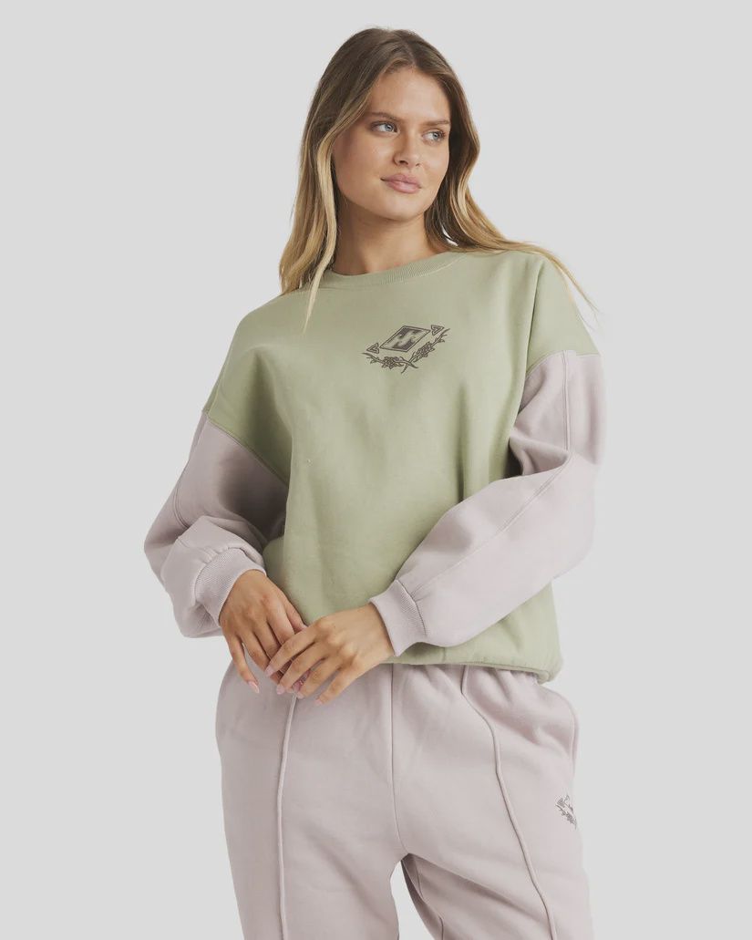 BILLABONG WOMENS THE ORIGINAL VIBES KENDALL CREW - MULTI