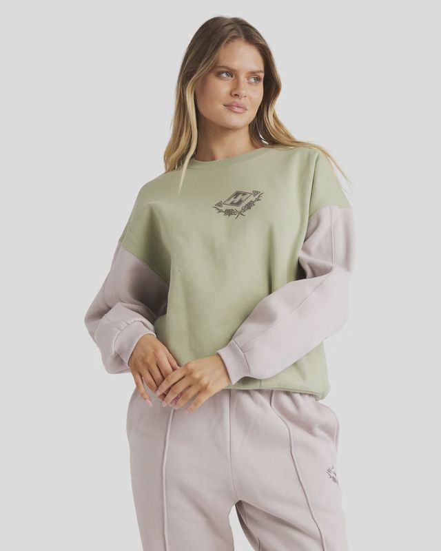 BILLABONG WOMENS THE ORIGINAL VIBES KENDALL CREW - MULTI