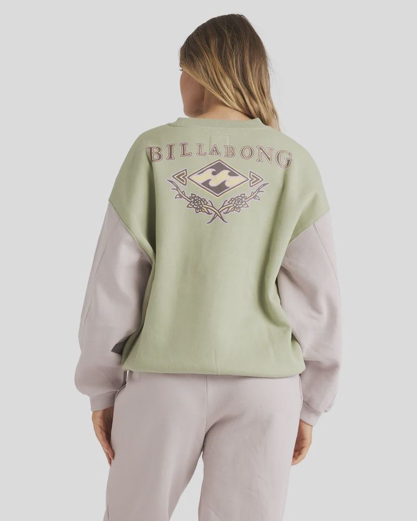 BILLABONG WOMENS THE ORIGINAL VIBES KENDALL CREW - MULTI