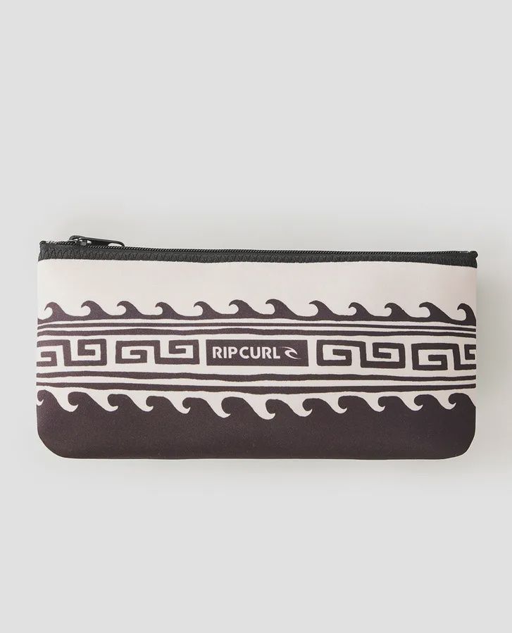 RIPCURL SMALL PENCIL CASE VARIETY- BLACK/OATMEAL