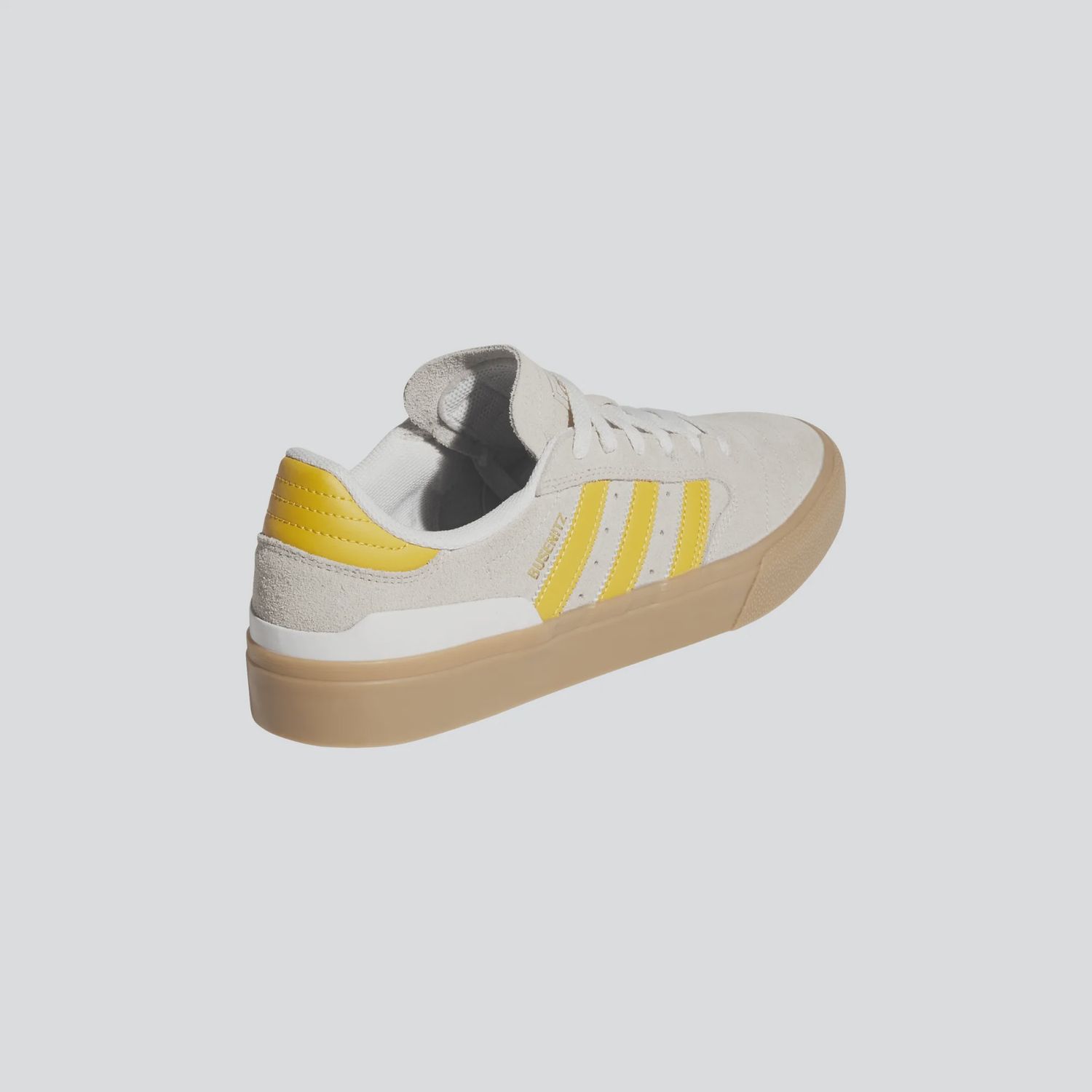 ADIDAS MENS BUSENITZ VULC II - CRYSTAL WHITE/YELLOW/GUM