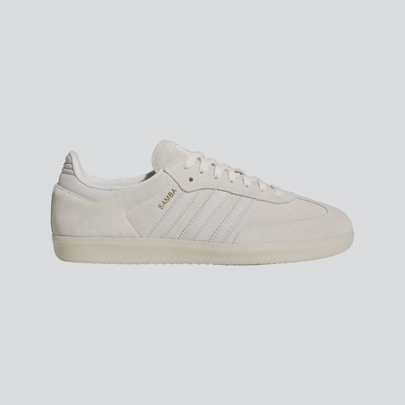 ADIDAS UNISEX SAMBA ADV SHOE -  CRYSTAL WHITE/GREY ONE/CARBON