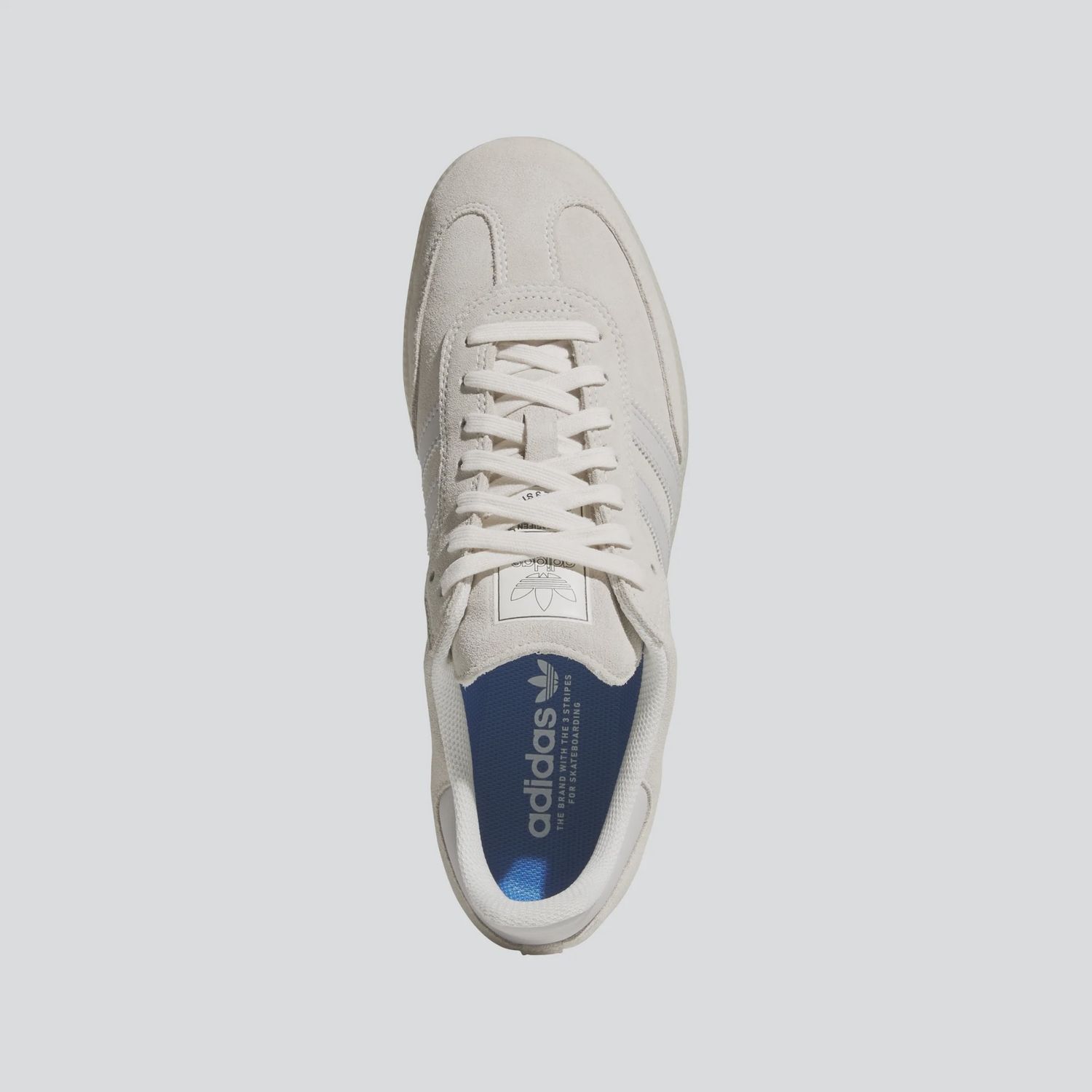 ADIDAS UNISEX SAMBA ADV SHOE -  CRYSTAL WHITE/GREY ONE/CARBON