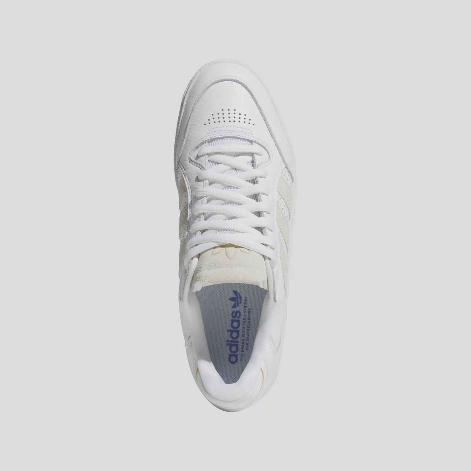 ADIDAS MENS TYSHAWN LOW SHOE - WHITE/WHITE/GOLDMETALLIC