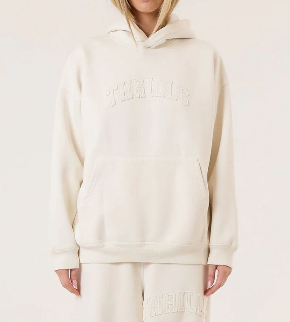 THRILLS WOMENS HOME ADVANTAGE COCOON PANEL HOOD - TOFU