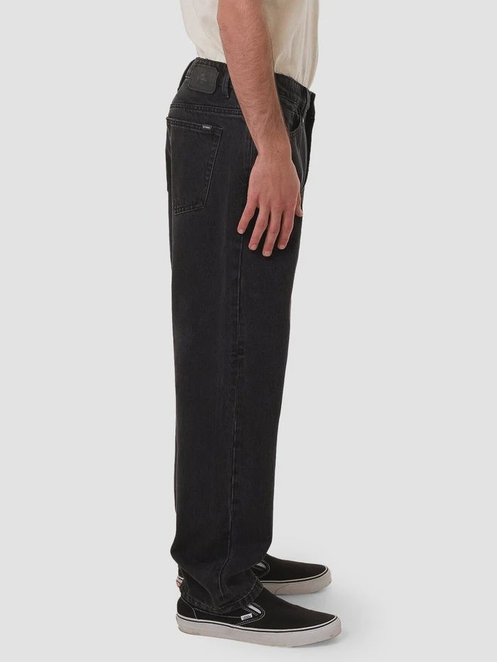 THRILLS MENS SLACKER DENIM JEAN - COAL