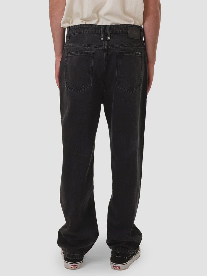 THRILLS MENS SLACKER DENIM JEAN - COAL
