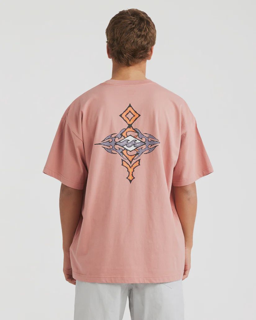 BILLABONG MENS OCCY OG SS TEE - DUSTY ROSE