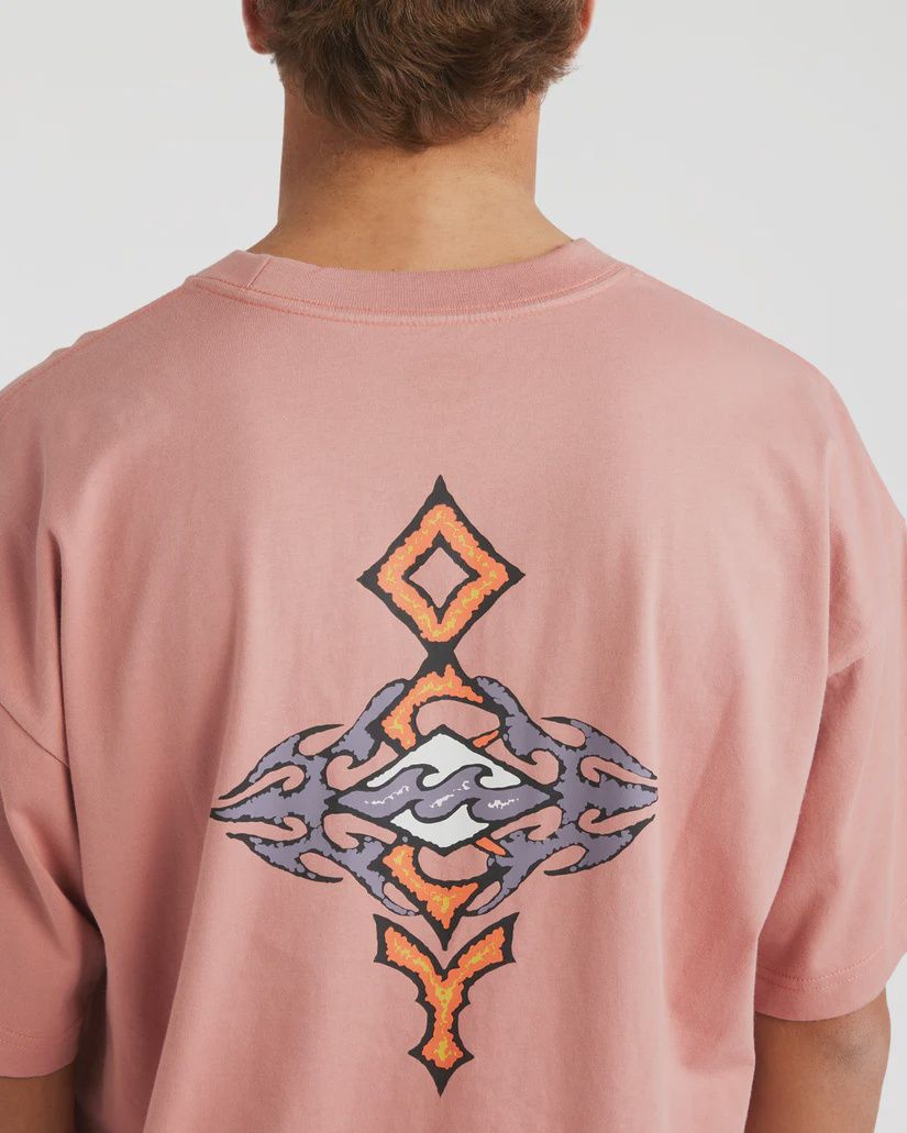 BILLABONG MENS OCCY OG SS TEE - DUSTY ROSE