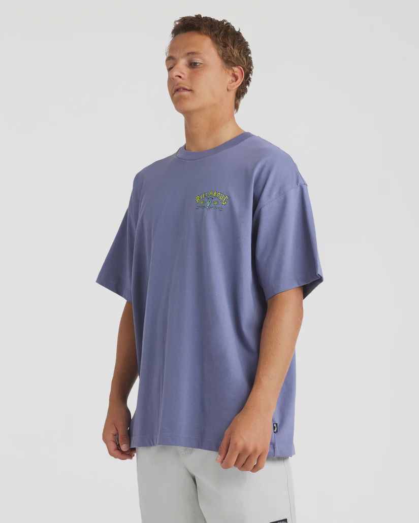 BILLABONG MENS RAGING BULL OG SS TEE - LAVENDER