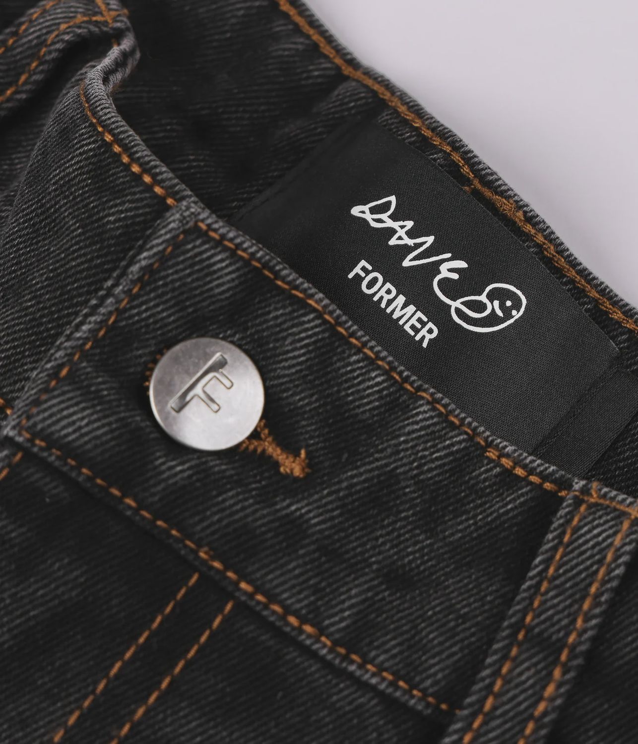 FORMER MENS REYNOLDS 21&#39; DENIM SHORT - WASHED BLACK