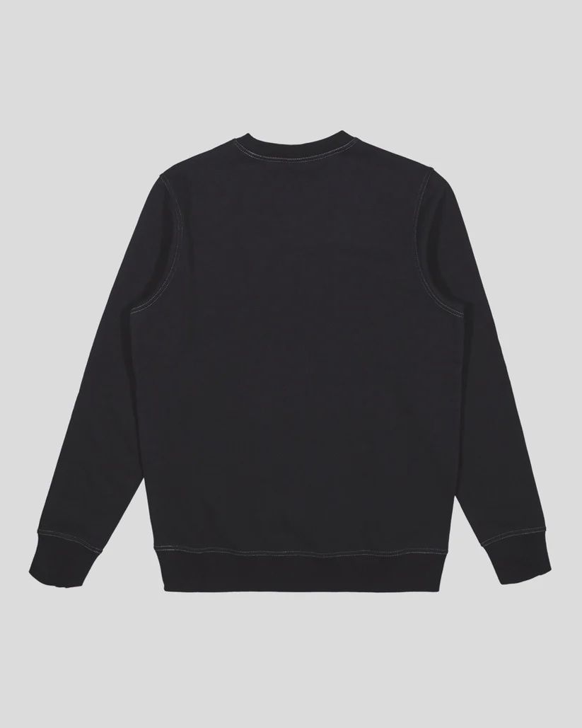 SANTA CRUZ MENS SOLID STRIP FRONT SWEATER - BLACK