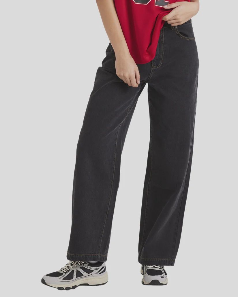 RVCA WOMENS ENCORE DENIM PANT - BLACK